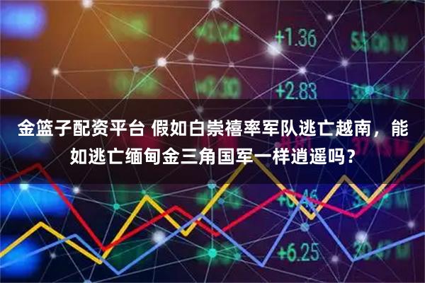金篮子配资平台 假如白崇禧率军队逃亡越南，能如逃亡缅甸金三角国军一样逍遥吗？